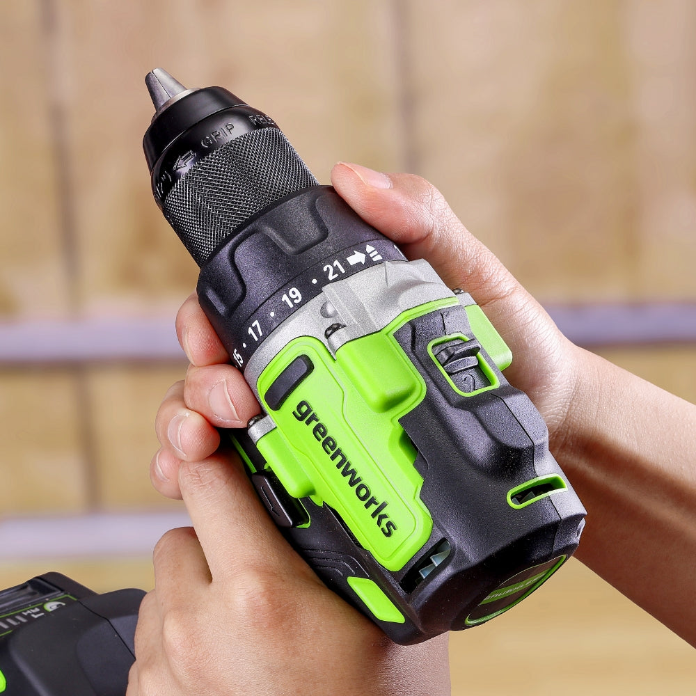 POWERALL 24V PRO Hammer Drill 90Nm - 4Ah Battery