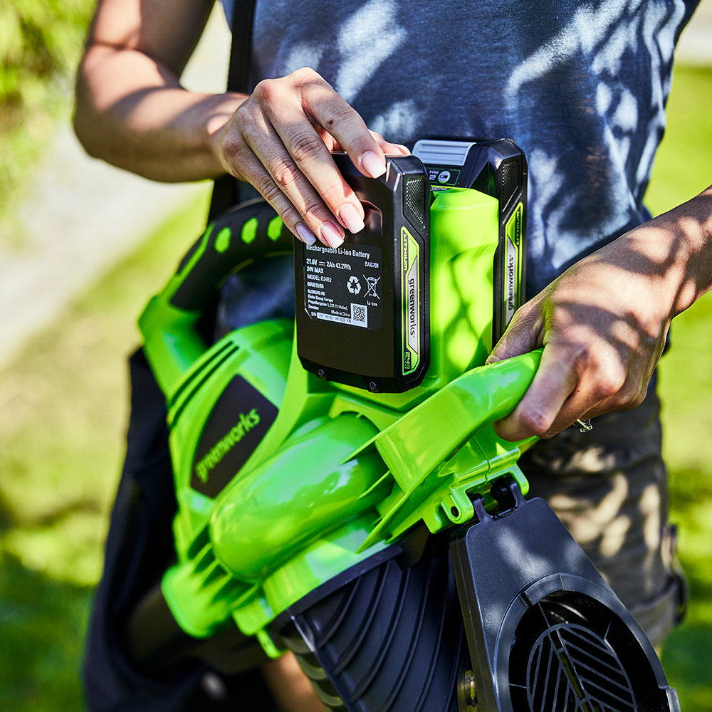 POWERALL 48V (24V x 2) Leaf Blower / Leaf Vacuum 322 km/h