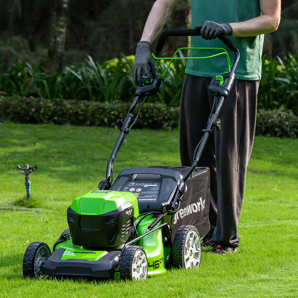 POWERALL 48V (24V x 2) Lawn Mower SP 46cm + 24V Grass Trimmer 30cm Set