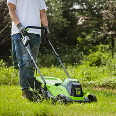 24V Lawn Mower 33cm + Grass Trimmer 25cm Set - 4Ah Battery