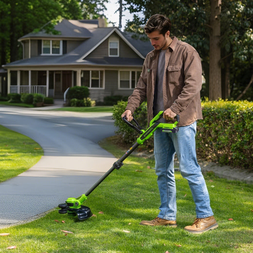 POWERALL 48V (24V x 2) Lawn Mower SP 46cm + 24V Grass Trimmer 30cm Set