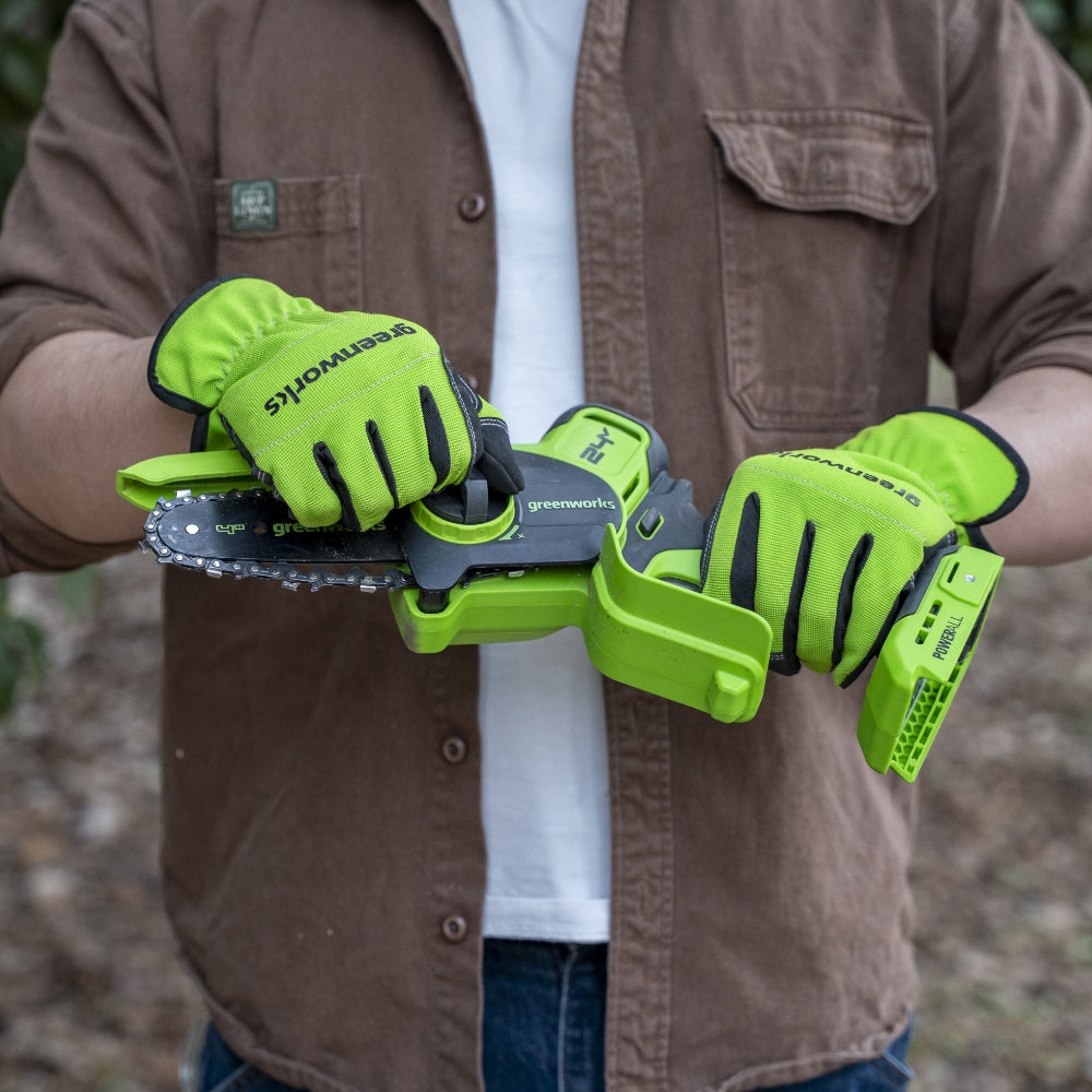POWERALL 24V Mini Chainsaw 10cm Gen. II with Extension Pole - 2Ah Battery