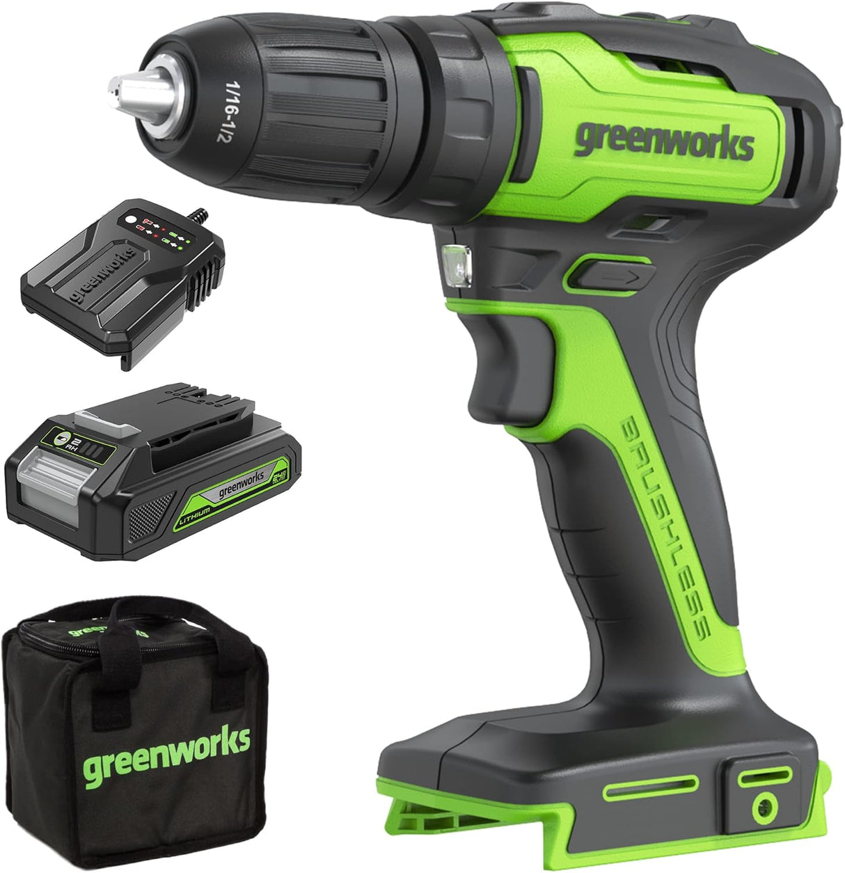 POWERALL 24V Drill 35Nm - with Battery & Bag