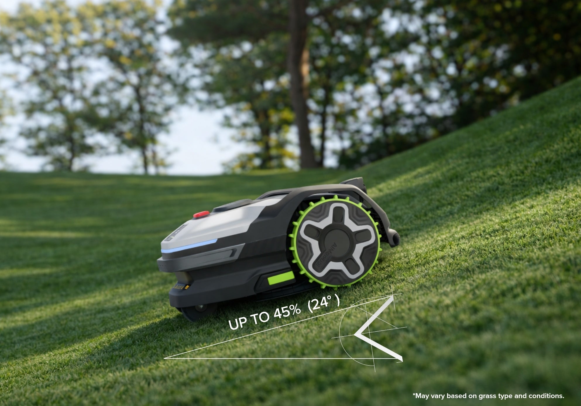 24°(45%) Maximum SLOPE Climbing