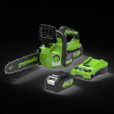 24V Chainsaw 30cm - 4Ah Battery