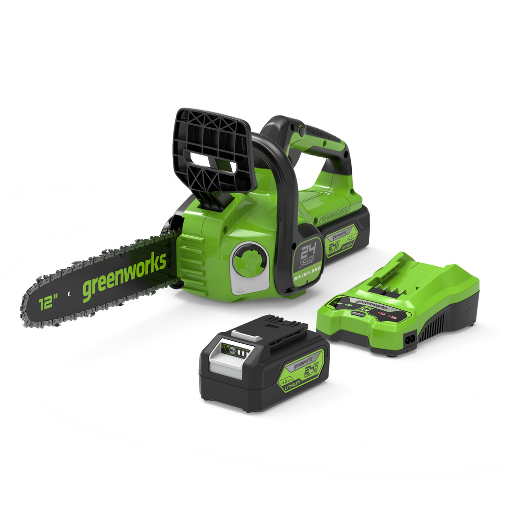 24V Chainsaw 30cm - 4Ah Battery