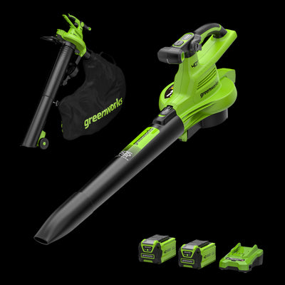 40V Leaf Blower / Leaf Vacuum 370 km/h - 2x 2Ah Battery