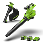 40V Leaf Blower / Leaf Vacuum 370 km/h - 2x 2Ah Battery