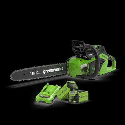 40V Chainsaw 40cm 1,8 kW - 2x 2Ah Battery