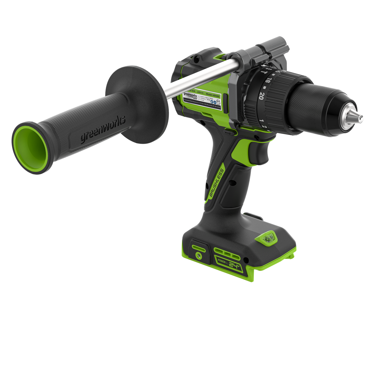 POWERALL 24V PRO Hammer Drill 95Nm - tool only