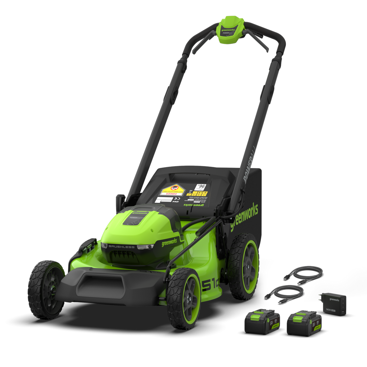 POWERALL 48V (24V x 2) Lawn Mower 51cm SP - 2x 6Ah Battery