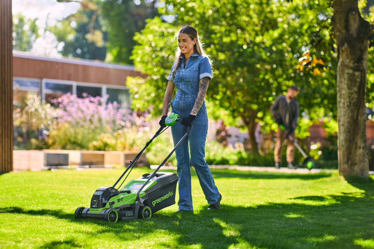 POWERALL 24V Lawn Mower 33cm + Grass Trimmer 25cm Gen. II Set