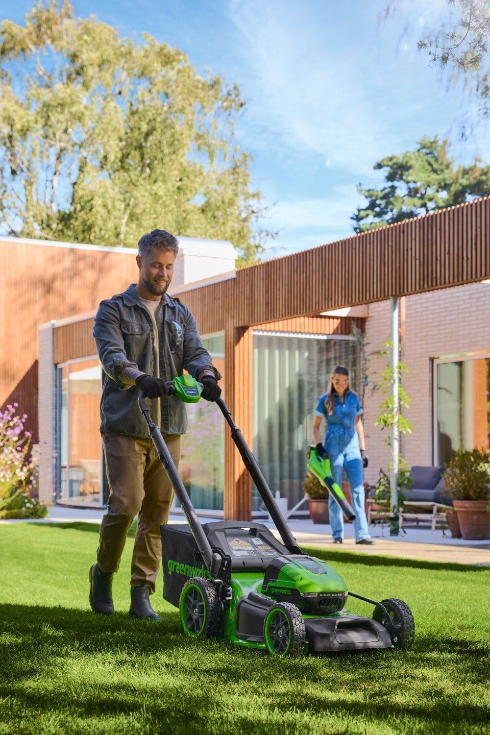POWERALL 48V (24V x 2) Lawn Mower 46cm SP Gen. II - 2x 4Ah Battery