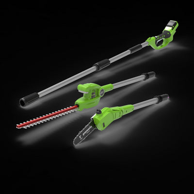 24V Hochentaster & Heckenschere - ohne Akku und Ladegerät