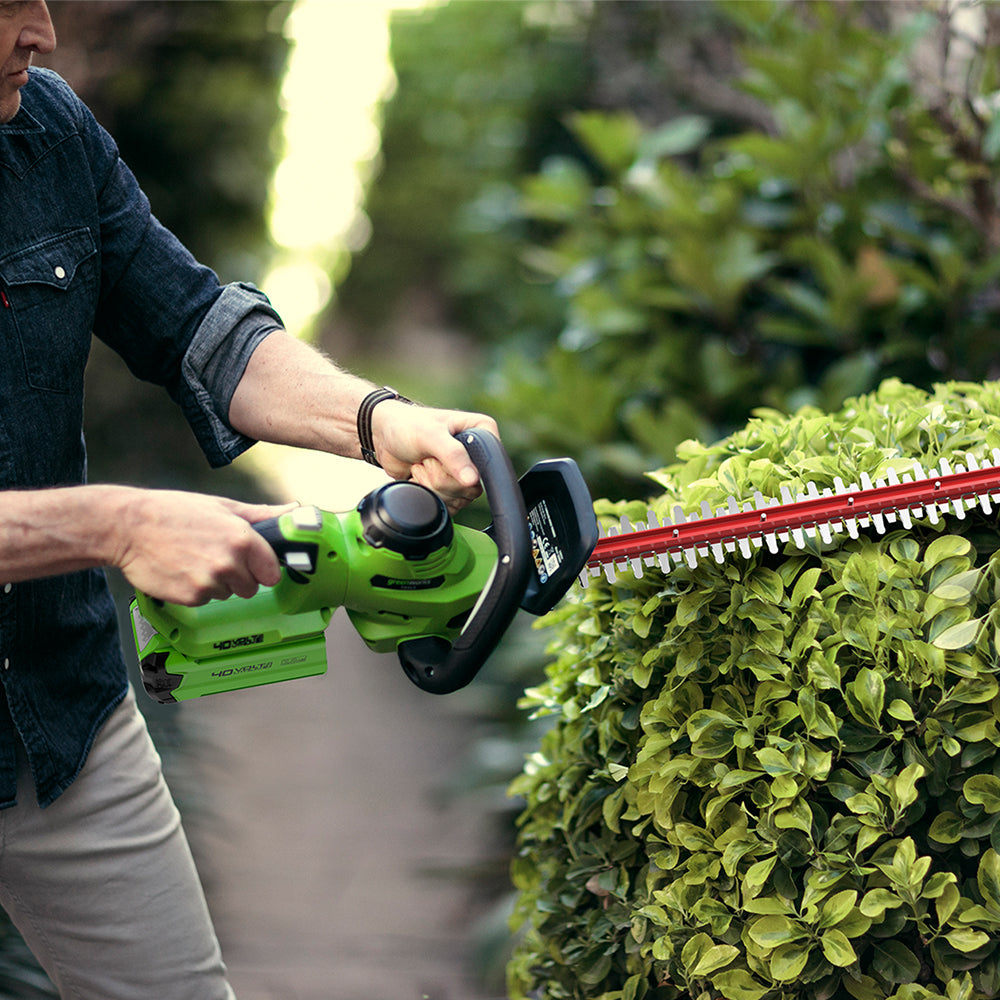 40V Lawn Mower 35cm + Grass Trimmer 33cm + Hedge Trimmer 61cm Set