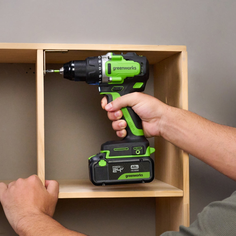 POWERALL 24V PRO Hammer Drill 90Nm - 4Ah Battery