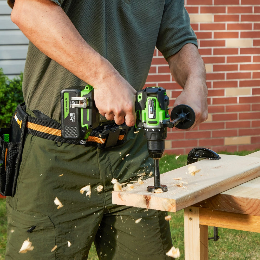 24V Hammer Drill 90Nm - 4Ah Battery