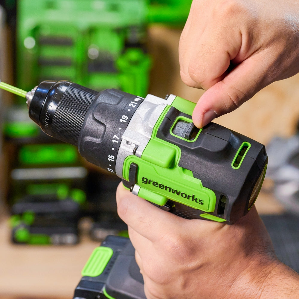 24V Hammer Drill 90Nm - 4Ah Battery