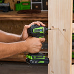 24V Drill Driver 45Nm + Impact Driver 220Nm Set - 2x 2Ah Batteries