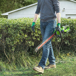 2x24V Lawn Mower 36cm + Hedge Trimmer 61cm Set