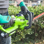 2x24V Lawn Mower 36cm + Hedge Trimmer 61cm Set
