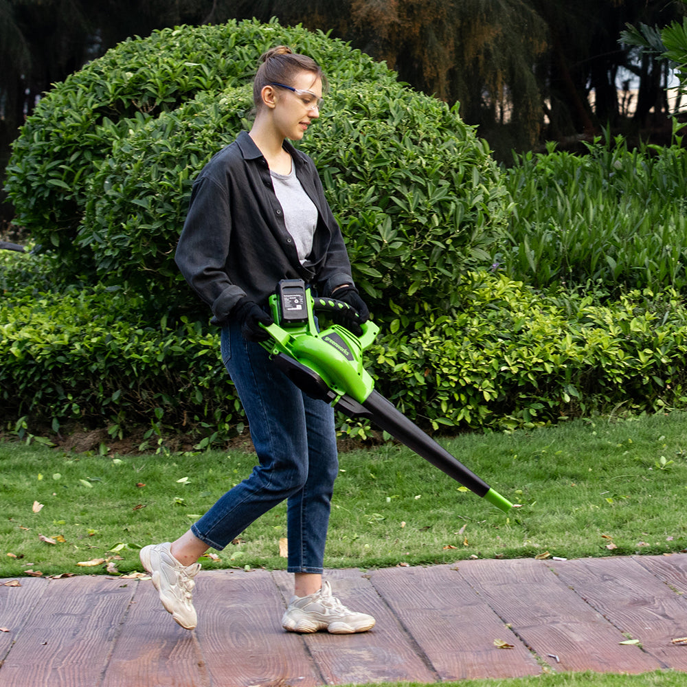 POWERALL 48V (24V x 2) Leaf Blower / Leaf Vacuum 322 km/h