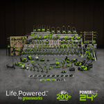 POWERALL 48V (24V x 2) Dethatcher / Scarifier 2-in-1 38cm - tool only