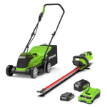 24V Lawn Mower 33cm + Hedge Trimmer 61cm Set