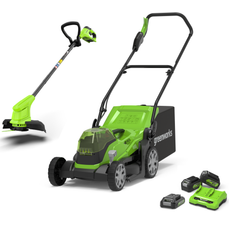 24V+24V Lawn Mower 36cm + 24V Grass Trimmer 25cm Set