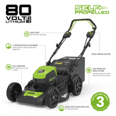 80V Lawn Mower SP 46cm