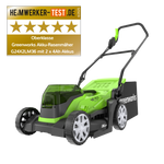 24V+24V Lawn Mower 36cm - 2x 4Ah Battery