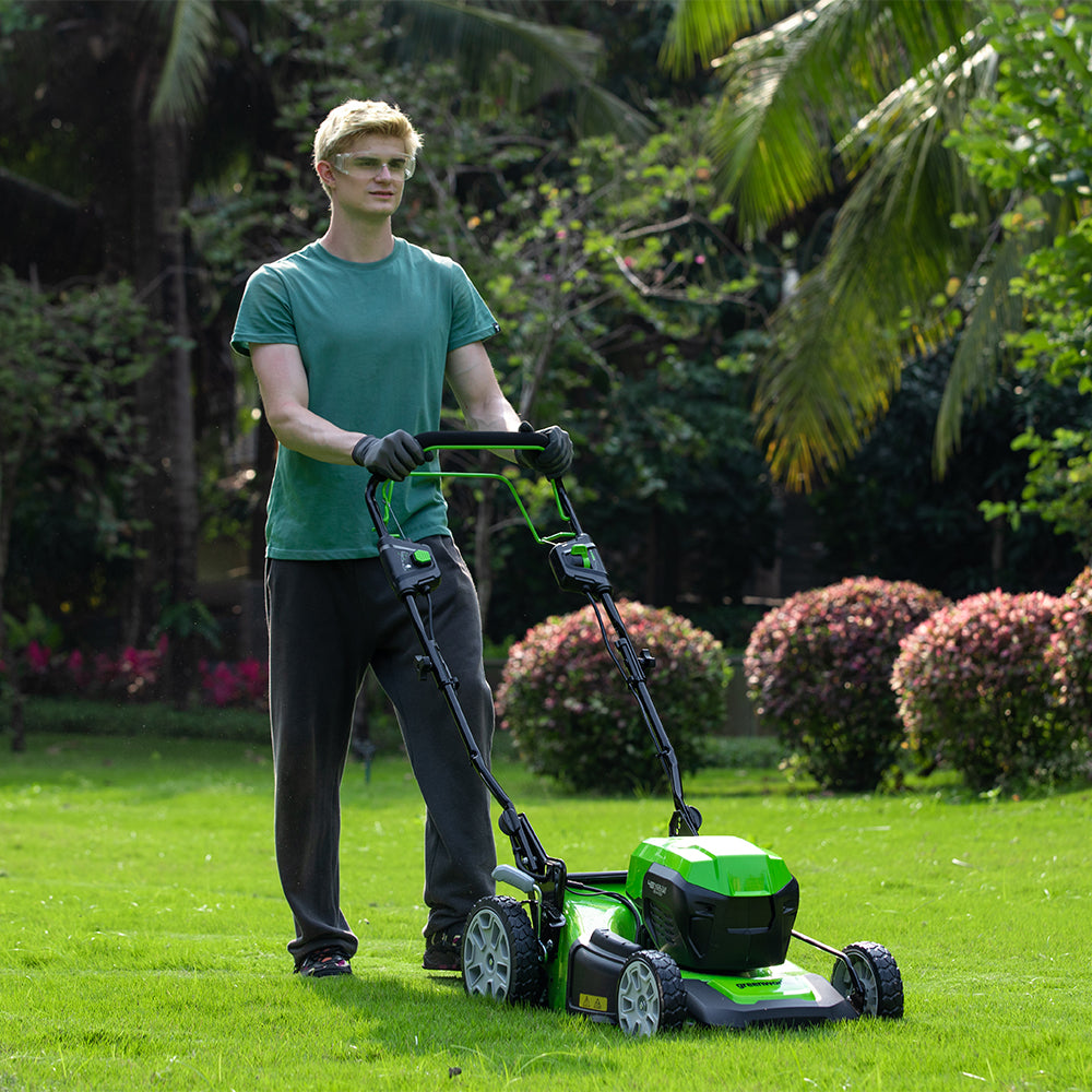 POWERALL 48V (24V x 2) Lawn Mower SP 46cm + 24V Grass Trimmer 30cm Set