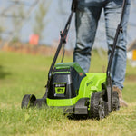 24V Lawn Mower 33cm + Grass Trimmer 25cm Set