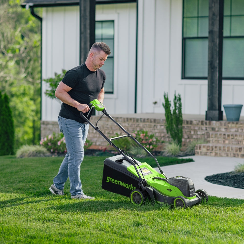 POWERALL 48V (24V x 2) Lawn Mower 36cm + 24V Grass Trimmer 25cm Gen. II Set