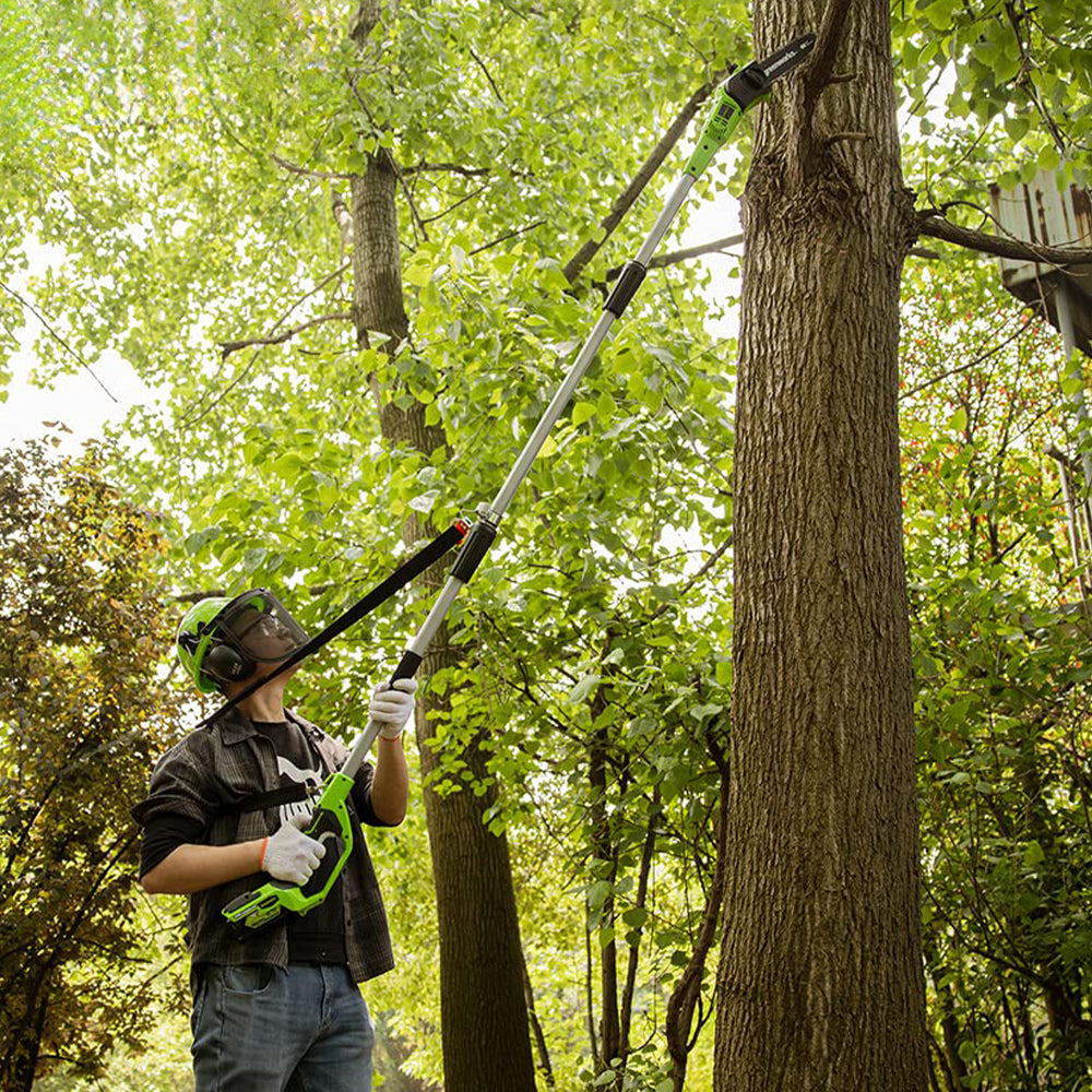 20cm Pole Saw + 51cm Hedge Trimmer Combo G40PSH - Greenworks
