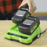 POWERALL 24V Dual Slot Charger 4A