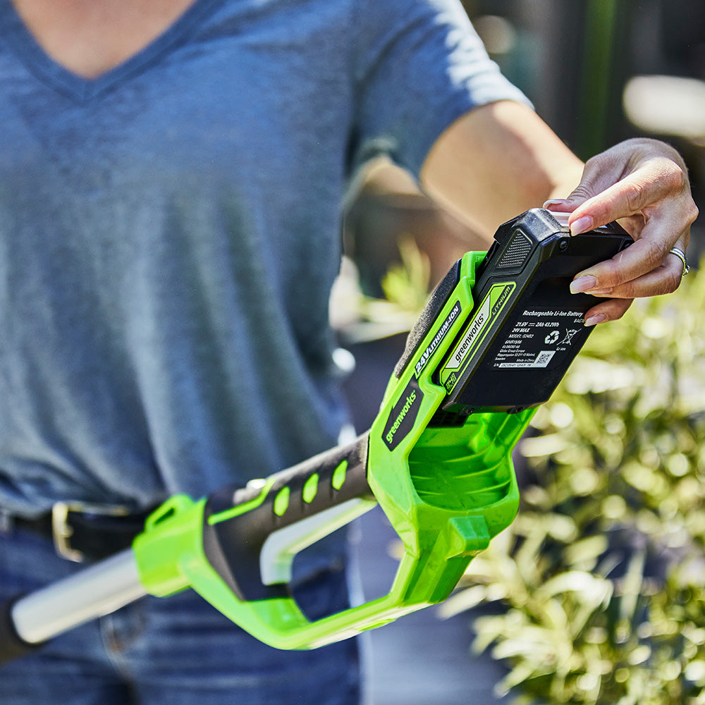 POWERALL 24V Pole Hedge Trimmer 51cm - 2Ah Battery