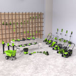 40V Leaf Blower / Leaf Vacuum 280 km/h - 2x 2Ah Battery