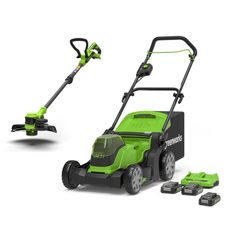 24V+24V Lawn Mower 41cm + 24V Grass Trimmer 30cm Set