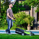 2x24V Lawn Mower 36cm + Hedge Trimmer 61cm Set