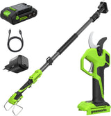 POWERALL 24V Pruning Shear with Extension Pole - 2Ah Battery