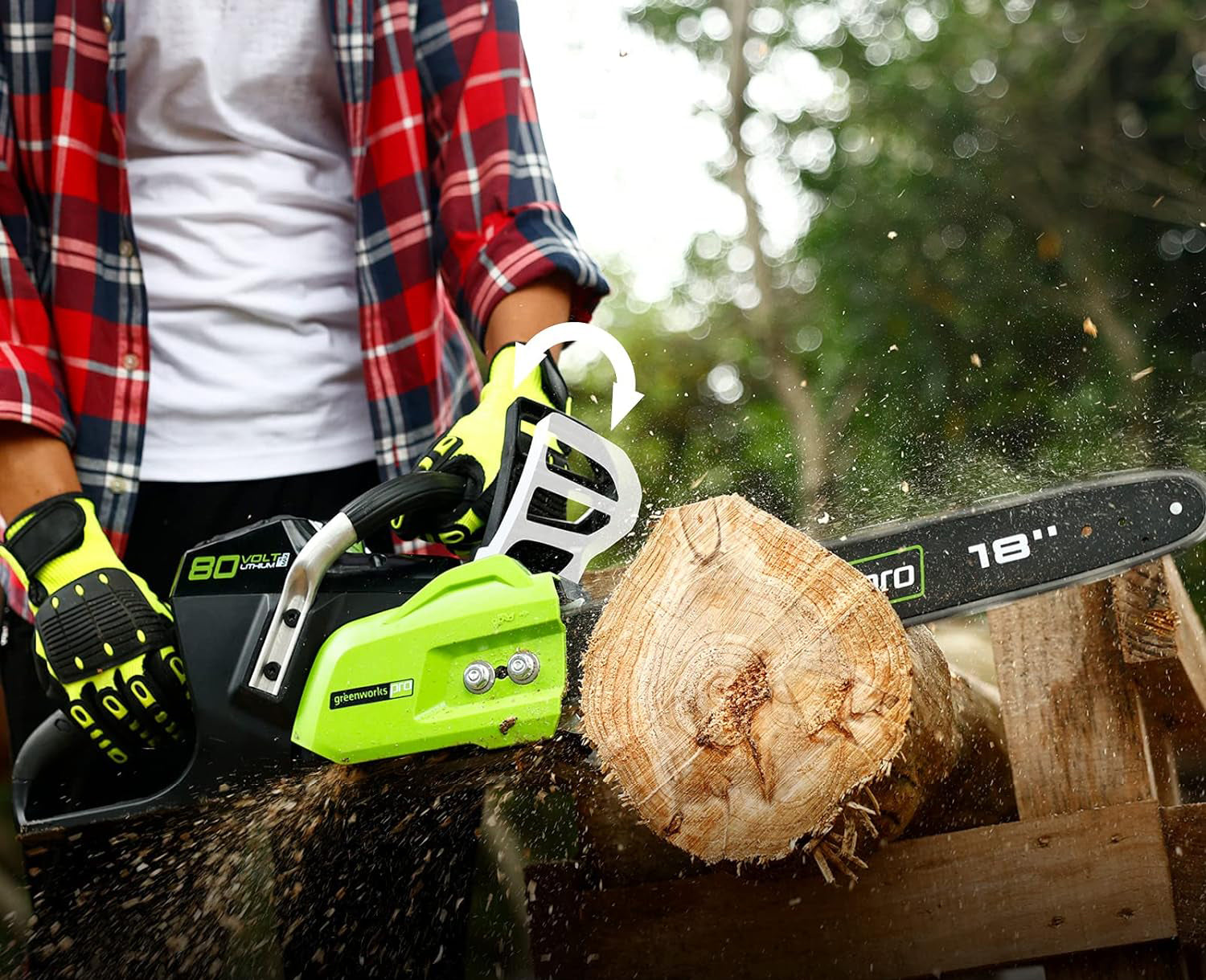 80 volt chainsaw hotsell