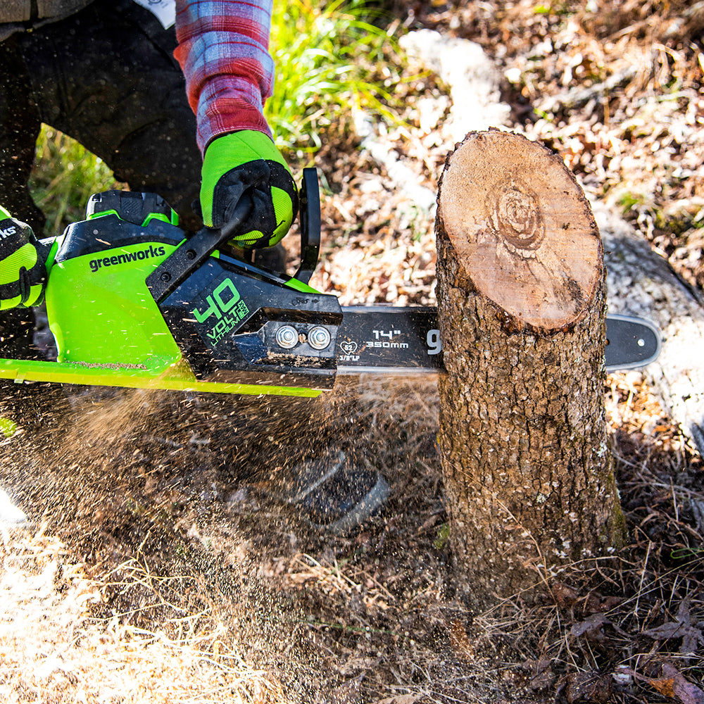 40V Chainsaw 35cm - 2x 2Ah Battery