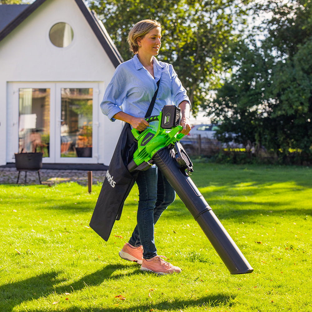 40V Leaf Blower / Leaf Vacuum 280 km/h - 2x 2Ah Battery