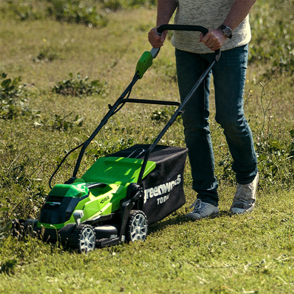 40V Battery Lawn Mower 35cm G40LM35 Buy online at Greenworks