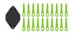 Double blade trimmer head + 20 blades for 2112907 & 2113007UB