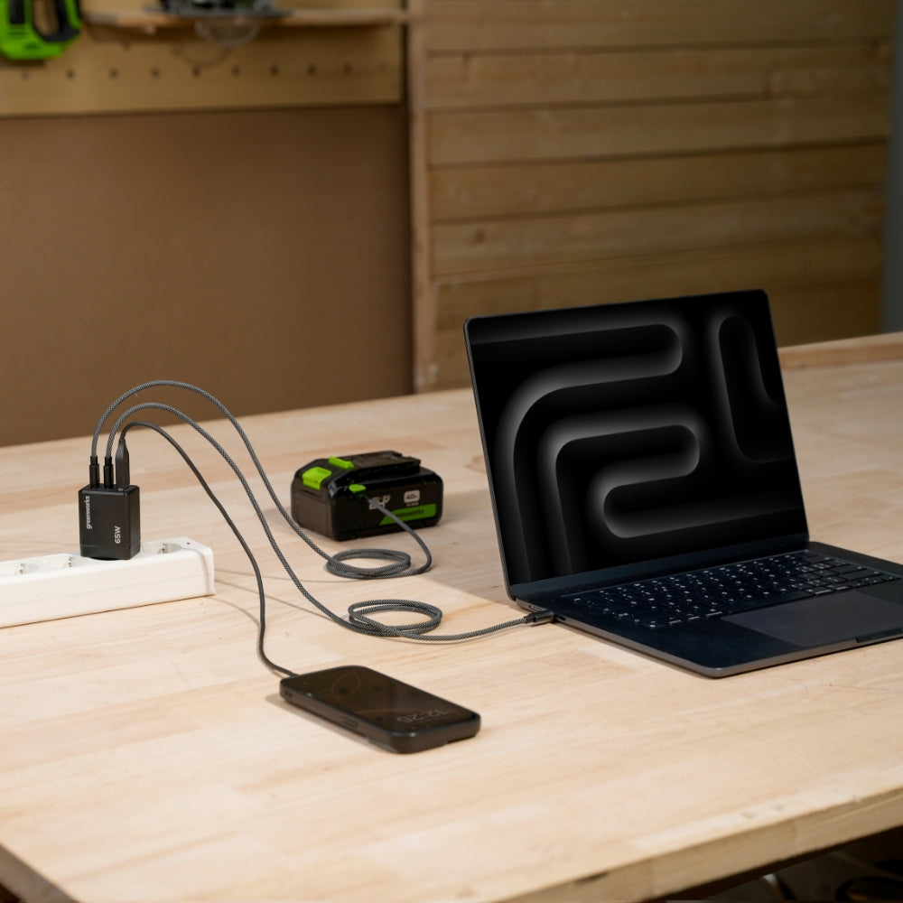 POWERALL 24V Starter Kit 2Ah USB-C Battery + 65W Charger