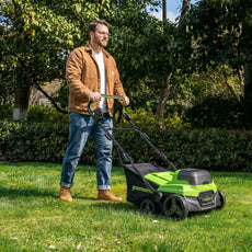 POWERALL 48V (24V x 2) Dethatcher / Scarifier 2-in-1 38cm - tool only