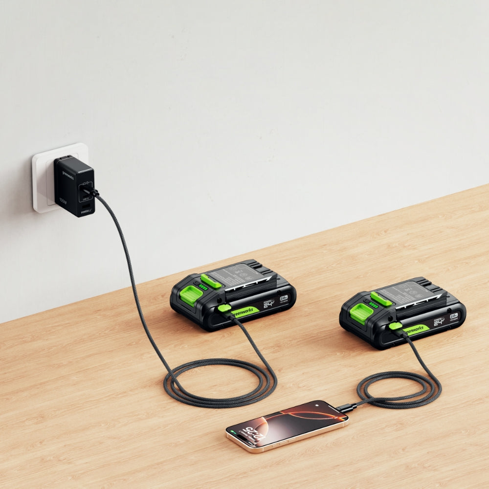 POWERALL 24V High Power USB-C Battery 6Ah – Greenworks Tools EU