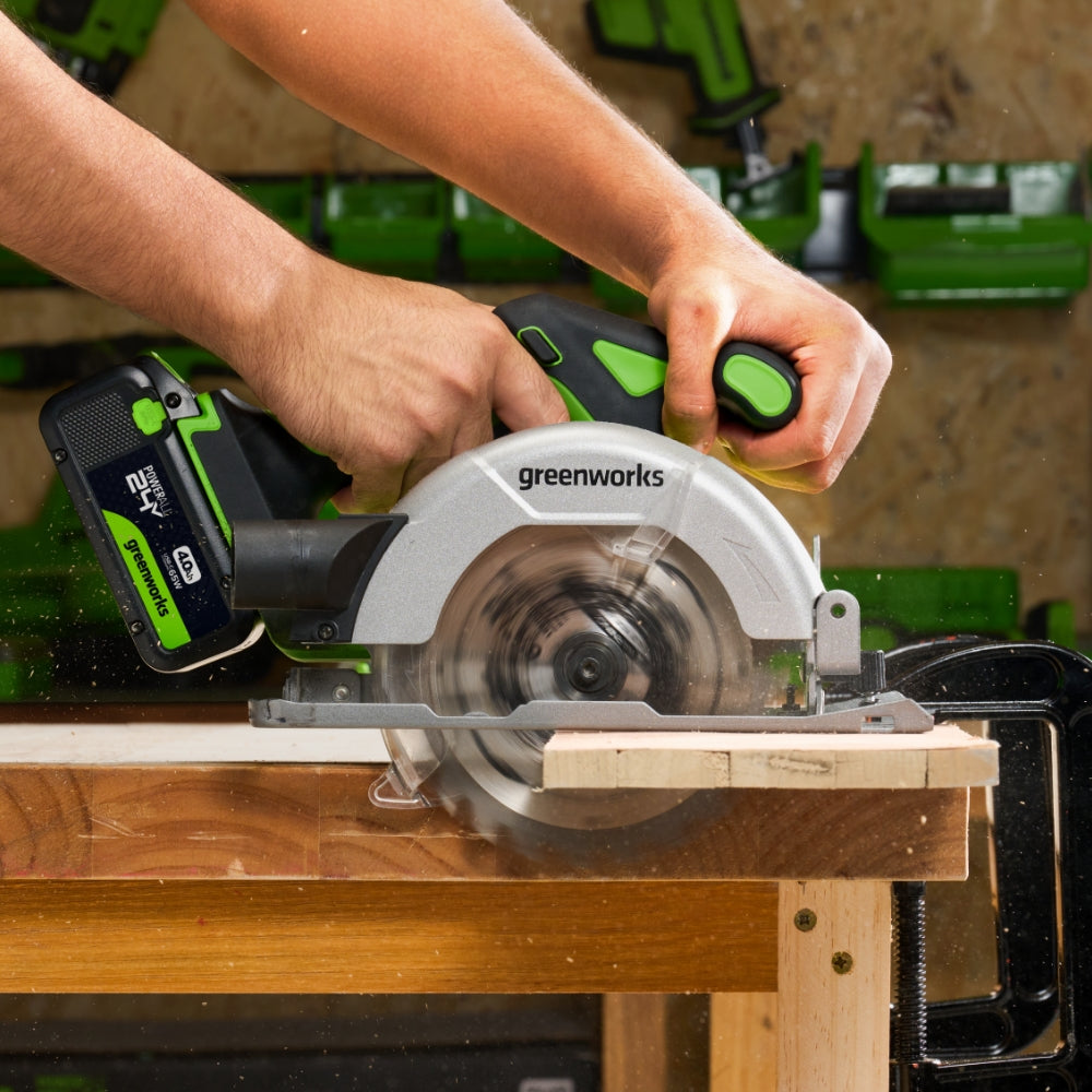 POWERALL 24V Drill Driver + Circular Saw Set - 2x 2Ah Batteries